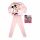 Pigiama per bambini lungo e sottile in cotone - Minnie mouse con farfalle - Jersey - rosa chiaro - 110