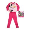 Pijamale lungi subțiri din bumbac pentru copii - Minnie mouse - cu fluturi - Jersey - roz - 104