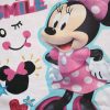 Dlhé tenké bavlnené detské pyžamo - Minnie mouse - Jersey - svetloružové - 110