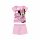 Pigiama estivo per bambini in cotone a maniche corte - Disney Minnie Mouse - a righe - rosa chiaro - 122