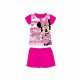 Summer short-sleeved children's cotton pajamas - Disney Minnie mouse - striped - pink - 122