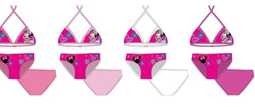 Costume da bagno in due pezzi Disney Minnie Mouse per ragazze - bianco - 104