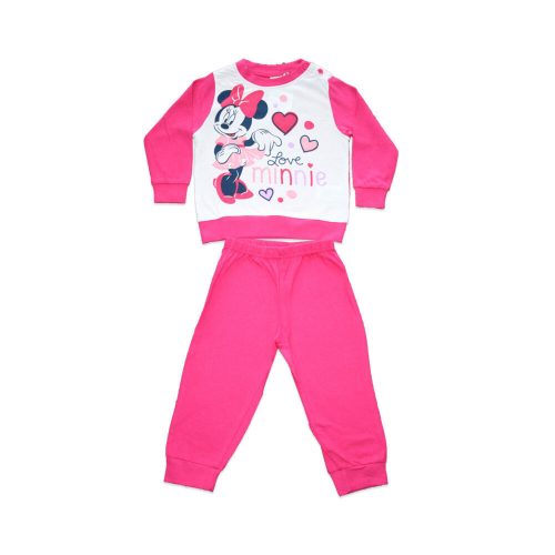 Long thin cotton baby pajamas - cute Minnie mouse - Jersey - pink - 80