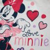 Hosszú vékony pamut baba pizsama - szivecskés Minnie egér - Jersey - pink - 80