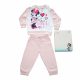 Long thin cotton baby pajamas - sweet Minnie mouse - Jersey - light pink - 98