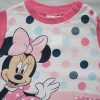 Long thin cotton baby pajamas - polka dot Minnie Mouse - Jersey - pink - 86