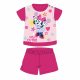 Summer short-sleeved cotton baby pajamas - Disney Minnie mouse - stars - pink - 92