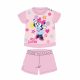 Summer short-sleeved cotton baby pajamas - Disney Minnie Mouse - stars - light pink - 80