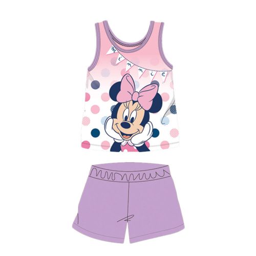 Sommerlicher ärmelloser Baby-Pyjama aus Baumwolle – Disney Minnie Mouse