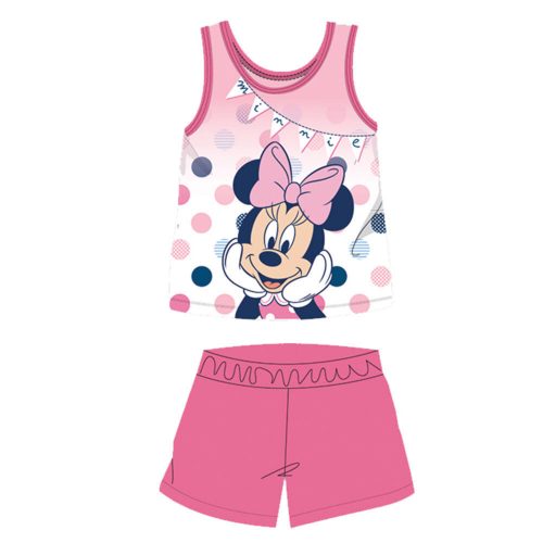 Summer sleeveless cotton baby pajamas - Disney Minnie Mouse - pink - 92