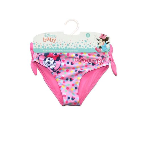 Slip costume da bagno per bambine - Minnie Mouse - con scritta Hey cutie - rosa - 86