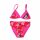 Costume da bagno in due pezzi Disney Minnie Mouse per ragazze - con motivo floreale - rosa - 116