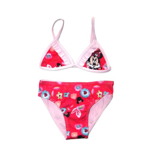 Costum de baie Disney Minnie Mouse din două piese pentru fete - cu model de flori - roz deschis - 122