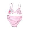 Costume da bagno in due pezzi Disney Minnie Mouse per ragazze - con motivo floreale - rosa chiaro - 98