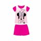 Summer short-sleeved children's cotton pajamas - Disney Minnie mouse - with Minnie lettering - pink - 110