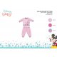 Winter cotton interlock baby pajamas - Disney Minnie Mouse - light pink - 92