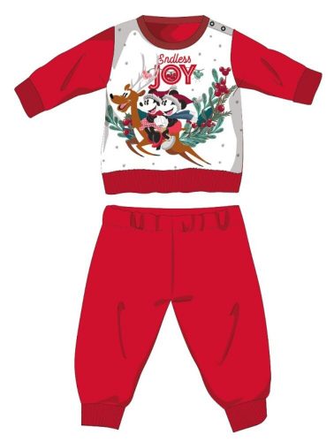 Disney Minnie Mouse Winter Dicker Weihnachts-Baby-Pyjama – Baumwollflanell-Pyjama