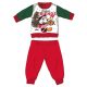 Disney Minnie mouse winter thick Christmas baby pajamas - cotton flannel pajamas - red-green - 86