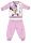 Disney Minnie Mouse baby fleece pajamas - winter thick pajamas - light pink - 80