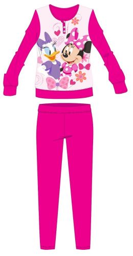 Disney Minnie Mouse Winter-Pyjama für Kinder, dick, Baumwollflanell-Pyjama, Rosa, 104