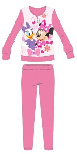 Disney Minnie Mouse Winter-Pyjama für Kinder, dick, Baumwollflanell-Pyjama, Rosa, 104