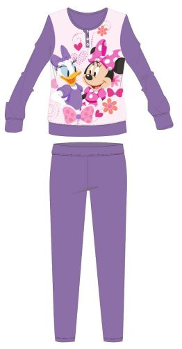 Pigiama invernale spesso per bambini Disney Minnie Mouse - pigiama in flanella di cotone - viola scuro - 110