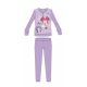 Pijamale pentru copii din bumbac de iarnă Disney Minnie mouse - pijamale interlock - cu model fluture - violet deschis - 104