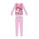 Disney Minnie mouse winter cotton children's pajamas - interlock pajamas - with flower pattern - light pink - 122