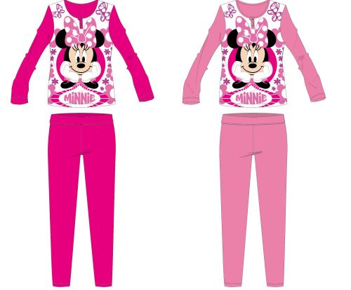 Disney Minnie Maus Kinderpyjama aus Baumwolljersey – Rosa – 104