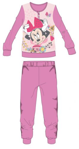 Disney Minnie Maus Fleece-Pyjama – Winterdicker Kinder-Pyjama – Rosa – 104