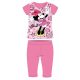 Disney Minnie mouse short-sleeved summer cotton pajamas - children's jersey pajamas - pink - 110