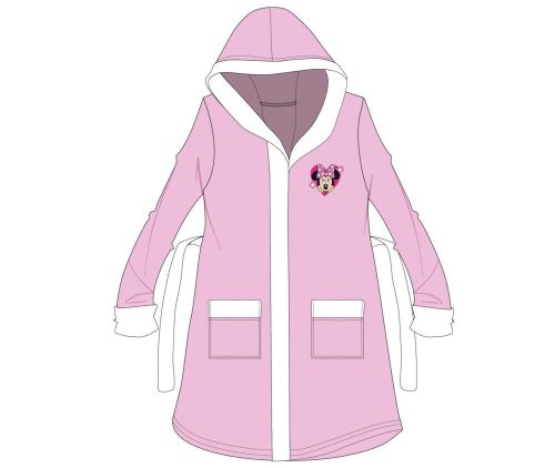 Disney Minnie Mouse hooded cotton robe for children - light pink - 110-116