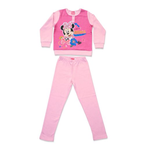 Pijamale de iarnă flanel pentru copii - Minnie Mouse - roz deschis - 104