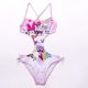 Minnie mouse girl's swimsuit - trikini - light pink - 128