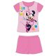 Disney Minnie egér nyári rövid ujjú gyerek pizsama - pamut jersey pizsama - rózsaszín - 104