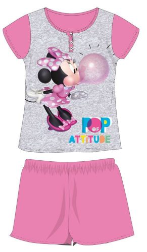 Letné detské pyžamo s krátkym rukávom Disney Minnie mouse - pyžamo z bavlneného džerseja - šedé - 104