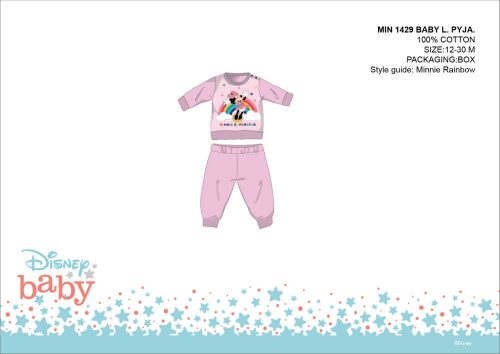 Pigiama neonato Disney Minnie Mouse - pigiama in jersey di cotone