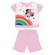 Disney Minnie Mouse summer short-sleeved baby pajamas - cotton jersey pajamas - heart pattern - light pink - 86