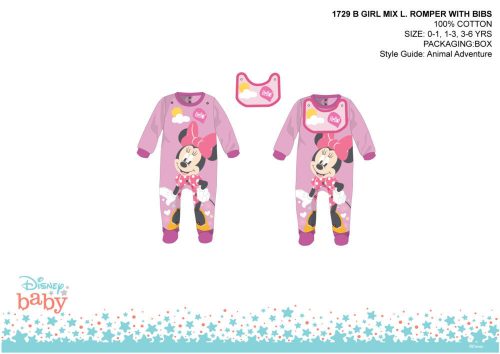 Disney Minnie Mouse doll with kicking bib