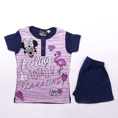 Short-sleeved cotton children's pajamas - Minnie mouse