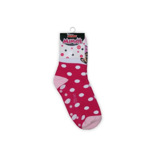 Rutschfeste Kindersöckchen - Minnie Mouse - Plüsch - Punkte - Rosa-Weiß - 31-34