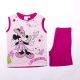 Minnie mouse girl's cotton summer ensemble - t-shirt-shorts set - pink- 80