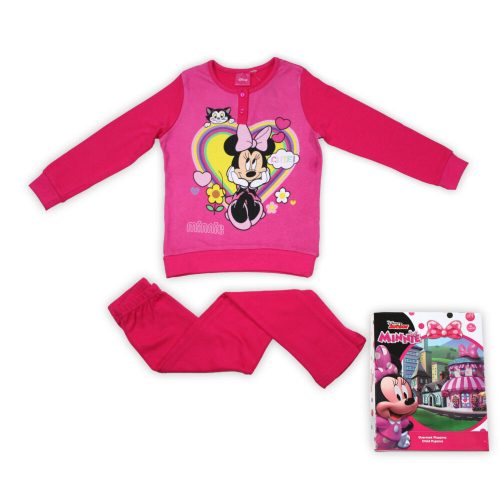 Pigiama invernale per bambini in cotone - Minnie mouse - rosa - 104