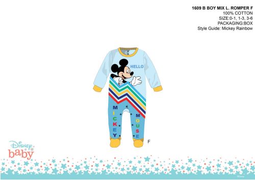 Sdraietta Disney Topolino - azzurro-giallo - per bimbi 0-1 mese