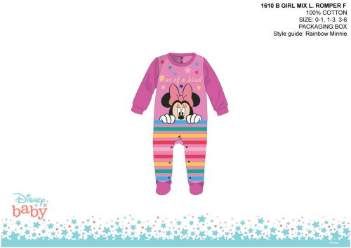 Sezura bebelus Disney Minnie Mouse - mov deschis-violet - pentru bebelusi 0-1 luna