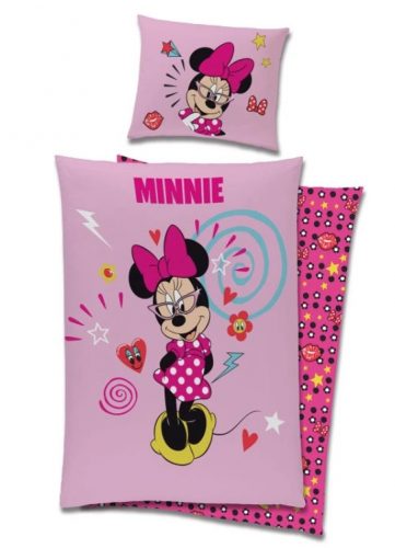 MINNIE MOUSE ágynemű 100% pamut 140x200 + 70x90