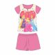 Sommer-Kurzarm-Kinderpyjama aus Baumwolle – Disney-Prinzessinnen – Rosa – 122