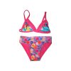 Disney Princess two-piece swimsuit for little girls - with flower pattern - pink - 116