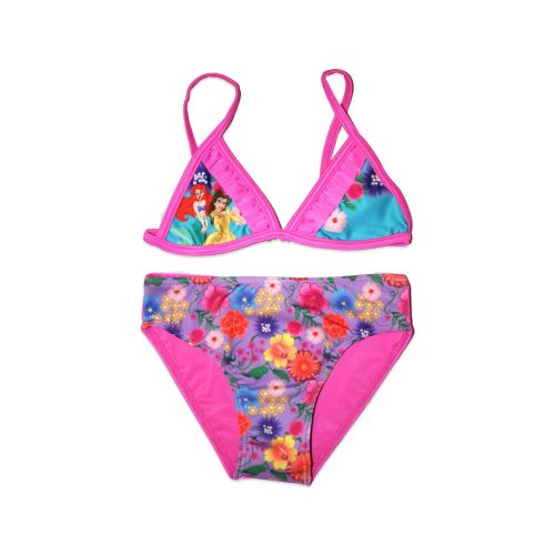 Costume da bagno a due pezzi Disney Princess per bambine - con motivo floreale - rosa - 104