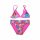 Costum de baie Disney Princess din doua piese pentru fete - cu model de flori - roz - 98